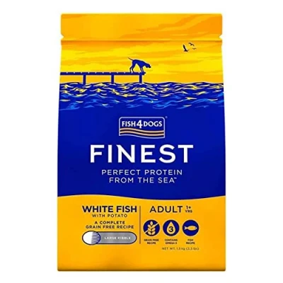 Afbeelding van Fish4Dogs Finest Adult Large Kibble White Fish with Potato 1,5 kg
