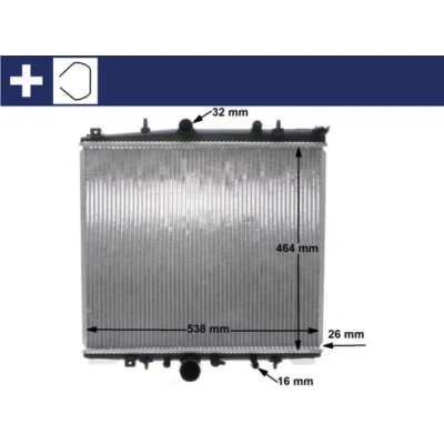 Afbeelding van Radiateur MAHLE ORIGINAL CR 1435 000S