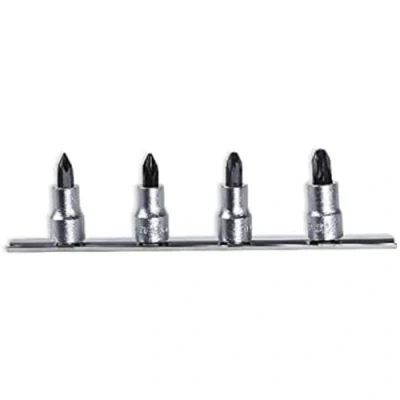 Afbeelding van Beta 910PH/SB4 Set van schroevendraaierdoppen voor Phillips® kruiskopschroeven 3/8&quot; aansluiting verchroomd 009100478