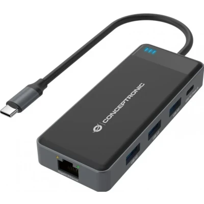 Afbeelding van Dock USB C &gt;2xHDMI,GbE,3xUSB3.0,100WPD 0.25m gr