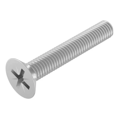 Afbeelding van SECCARO Verzonken schroef M6 x 40 mm, roestvrij staal V2A VA A2, DIN 965, kruiskop/PZ, volledige schroefdraad, 20 stuks