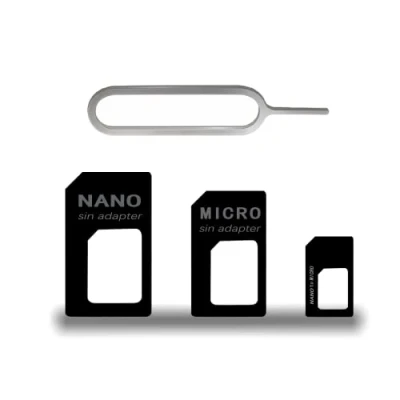 Afbeelding van CCLKHY 3 in 1 nano simkaartadapter, SIM adapterset, simkaartadapter met uitwerpstift, compatibel smartphone