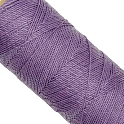 Afbeelding van Linhasita Spoel gewaxt garen 100 g/170 meter polyester 1 mm dik macramé 30 kleuren lila