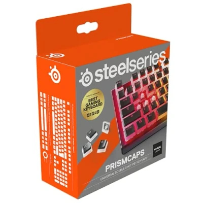 Afbeelding van SteelSeries PrismCaps Tweevoudig gegoten Pudding Style keycaps Duurzaam thermoplastisch PBT Compatibel met de meeste mechanische toetsenborden MX verbindingen Zwart (Scandinavische indeling)