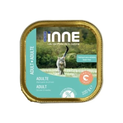 Afbeelding van Nutrivet Inne kat terrine volwassenen forel 100 g x 16