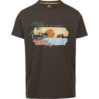 Afbeelding van Trespass T Shirt Pendla Casual Printed Tshirt Peat Marl M
