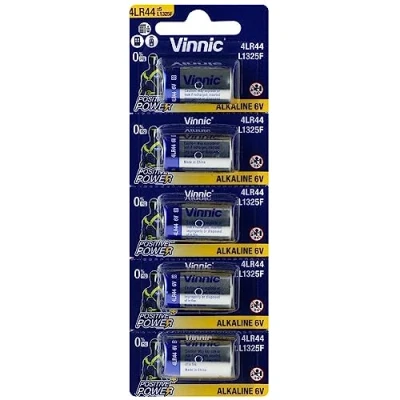 Afbeelding van Specialistische batterij Vinnic 4LR44 / L1325F 544A A544 blister van 5 stuks