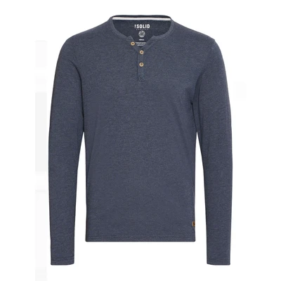 Afbeelding van Solid Sdvolko Longsleeve, Heren, Maat: Large, Mottled blue