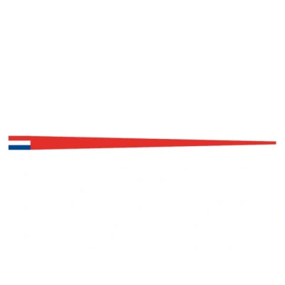 Afbeelding van Silerswaar Vleugel Rood 200 Cm