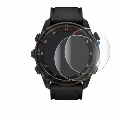Afbeelding van BROTECT Full Cover Screen Protector voor Garmin Descent Mk3i (51 mm) (2 Stuks) Schermbeschermer, 3D Curved