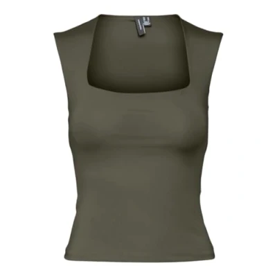 Afbeelding van Vero Moda Vmmillion Square NECK Top, Dames, Maat: Small, Grape leaf