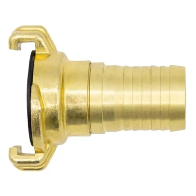 Afbeelding van VARIOSAN Snelkoppeling slangstuk 12210, 3/4 inch uitloop draaibaar, messing blank, systeem Geka