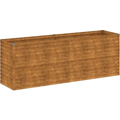 Afbeelding van VidaXL Plantenbak verhoogd 196x50x69 cm cortenstaal