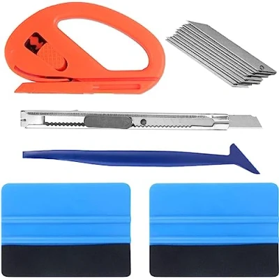 Afbeelding van CANOPUS Professionele Vinyl Wrap Tool Kit 15 stuks, Auto Window Tint Tools, Squeegee, Zuiger voor Vinyl, Film Installatie Application Kit,