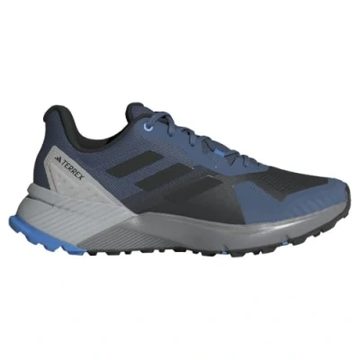 Afbeelding van adidas Terrex Soulstride Trail hardloopschoenen voor heren, niet voetbalschoenen, laag, Wonder Steel Core Zwart Pulse Blauw, 40 EU