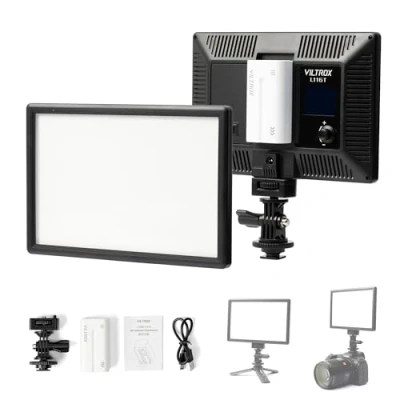 Afbeelding van VILTROX L116T 5600K / 3300K LED lichtpaneel, dimbare videoverlichtingsset voor DSLR camera (zonder batterij)