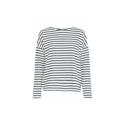 Afbeelding van Fransa SIVA TEE Longsleeve, Dames, Maat: Large, Snow white mix