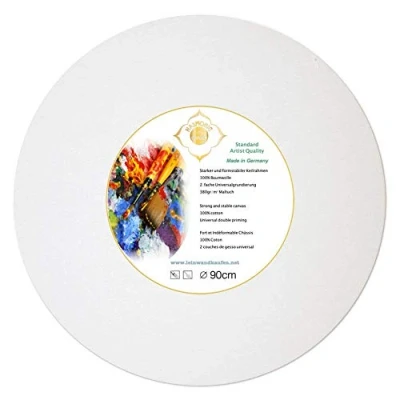 Afbeelding van Brancard canvas rond 90cm van sparrenhout bespannen met 380 g/m² katoenen weefsel gegrond Made in Germany