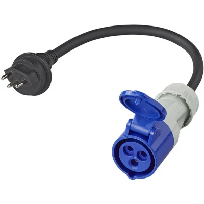 Afbeelding van Pro Plus Verloopkabel 40 cm 3 x 2.5 mm2 van Zwitserse stekker naar CEE