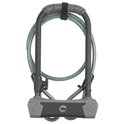 Afbeelding van Yale fietsslot YUL3C/14/230/1 Maximum Protection beugelslot met kabel ultrageharde beugel 4 sleutels