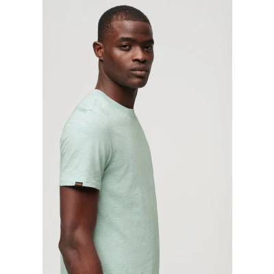 Afbeelding van Superdry Mannen Slub T shirt met Ronde Hals en Korte Mouwen Blauw Grootte: XL