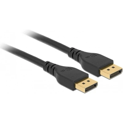 Afbeelding van DeLOCK premium DisplayPort kabel met smalle connectoren versie 1.4 8K gecertificeerd 1 meter