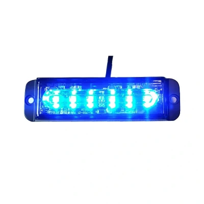 Afbeelding van Bumper flitser BLAUW E keurmerk R65 6 LED Compact synchronisatie