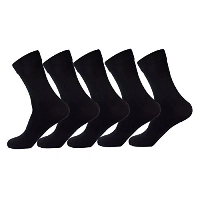 Afbeelding van Jasmine Silk Thermosokken voor dames, 100% zijde, eenheidsmaat (36 40), 5 paar, zwart