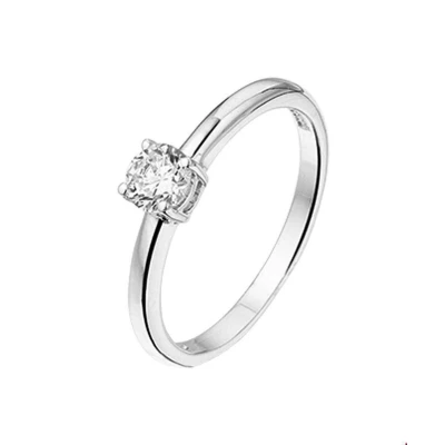 Afbeelding van Zilver Gerhodineerde Ring zirkonia 1325171 14.50 mm (46)