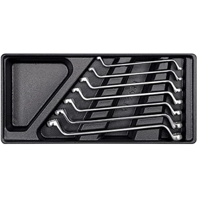 Afbeelding van Yato Ringsleutelset 7 delig Gereedschapsmodule 38 x 17 4 cm Chrome vanadium staal
