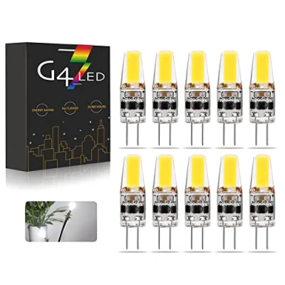 Afbeelding van G4 LED Light Bulbs, AC/DC 12 24V 3W Dimmable Lamp Koel wit 6000K 270LM, Vervanging voor 20W 30W Halogeenlampen, Geen Flikkering, 10st