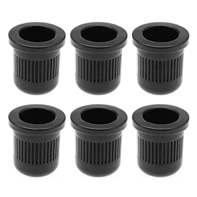 Afbeelding van Create idea 6Pcs Gitaar String Ferrules Door Body Caps Metalen Montage Gesp Bus Voor Elektrische En Bas Muziekinstrumenten Accessoires Zwart