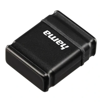 Afbeelding van Hama USB flash drive 2 data stick geschikt voor auto en radio, laptop, computer, netbook, geheugenstick (10 MB/s gegevensoverdracht, memory met afsluitdop, mini formaat) zwart