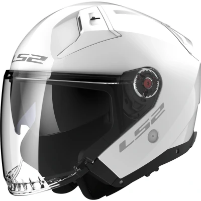 Afbeelding van LS2 OF603 Infinity II Solid Jet helm, wit, afmeting L voor man
