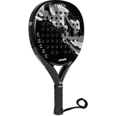 Afbeelding van VirtuFit Hybrid Padel Racket Zwart Grijs