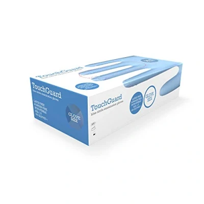 Afbeelding van TOUCHGUARD Wegwerphandschoenen blauw, nitril, poedervrij, medium, blauw