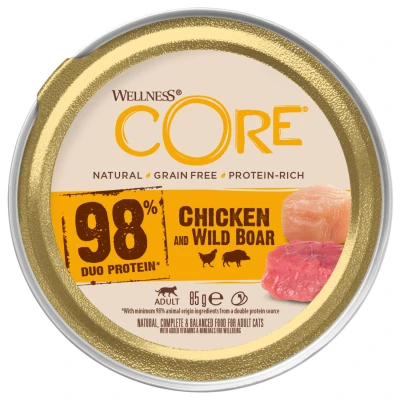 Afbeelding van Wellness Core 98% Recipe 85 g Kattenvoer Kip&amp;Zwijn