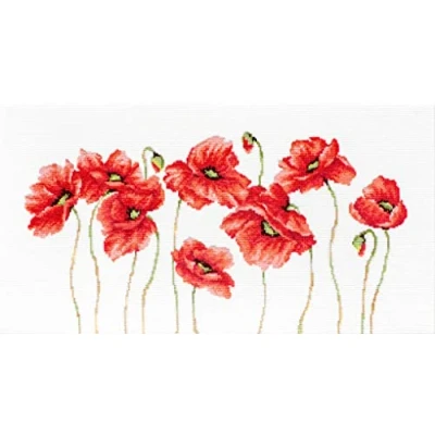 Afbeelding van Luca s borduurpakket Poppies B2223