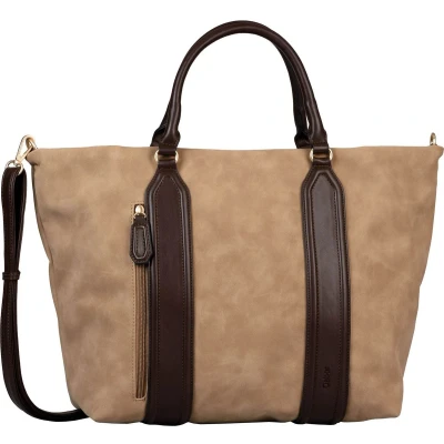 Afbeelding van Gabor Schoudertas Gwen Zip Shopper Mixed Taupe Lichtbruin