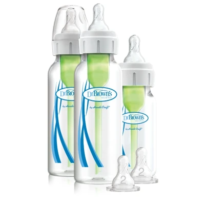 Afbeelding van Dr. Brown Brown&#039;s Starterkit Option + flessen 3 x Smalle