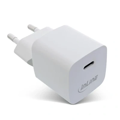 Afbeelding van InLine USB voedingseenheid Oplader Enkele C (33 W), lader, Wit