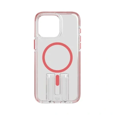 Afbeelding van tech21 Evo Crystal Kick Hoesje voor iPhone 15 met MagSafe Koraalroze