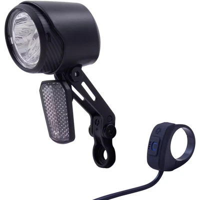 Afbeelding van Spanninga Xeno 15 koplamp 15lux naafdynamo aan/uit kaart