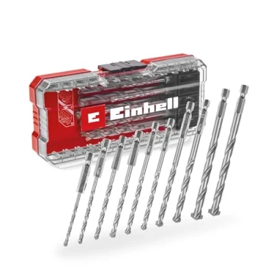 Afbeelding van Einhell 108743 Gereedschapsstaal Steen spiraalboorset 10 delig 3 mm, 4 5 6 7 8 9 mm 1 set(s)