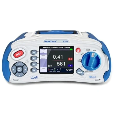 Afbeelding van Peaktech 2755 installatietester TFT kleurendisplay SD kaart USB Bluetooth