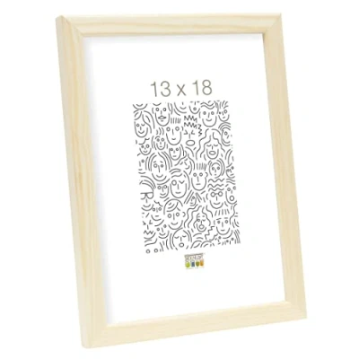 Afbeelding van Deknudt frame S41Jh1 13.0X18.0 natuurlijke kleur, smalle lijst van hout
