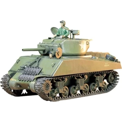 Afbeelding van Tamiya 35139 1:35 US Sherman M4A3E2 Jumbo Model Kit, Kunststof Montageset, Gedetailleerde replica, Tankkit