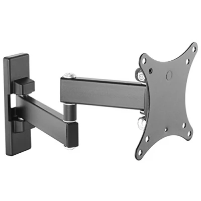 Afbeelding van RICOO Monitorarm pc monitor wandhouder draaibaar kantelbaar monitorhouder voor 13 27 inch houder wand S7511 schermhouder plat gebogen tv scherm VESA 100x100 mm