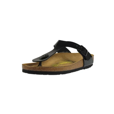 Afbeelding van Birkenstock Gizeh BF Regular Teensandalen, Dames, Maat: 35, Schwarz Hoogwaardig imitatieleer