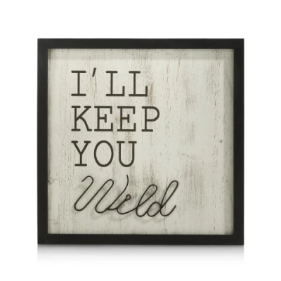 Afbeelding van Coco maison wall deco keep you wild 40x40 wand tekst schilderij